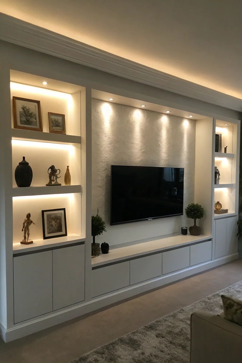 🎬 ۱۰ ایده شگفت‌انگیز برای طراحی تی وی وال مدرن و لوکس در دکوراسیون خانه