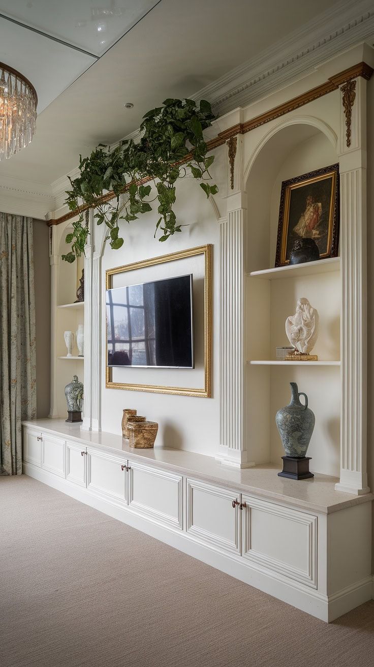 🎬 ۱۰ ایده شگفت‌انگیز برای طراحی تی وی وال مدرن و لوکس در دکوراسیون خانه