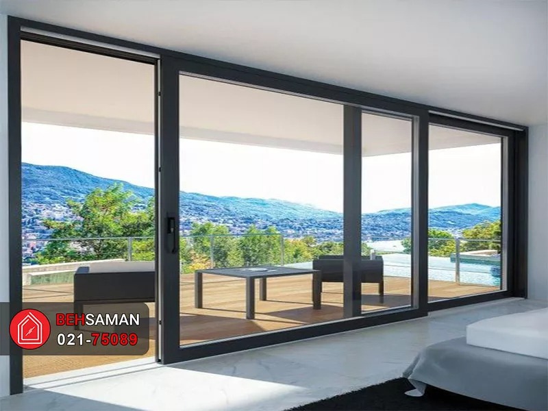 در و پنجره دو جداره و طبیعت سرسبز